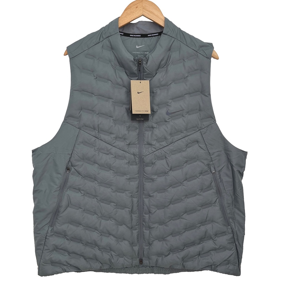 XXL Tall Nike Therma-FIT ADV Repel AeroLoft Down Men's Running Vest Gray NWT